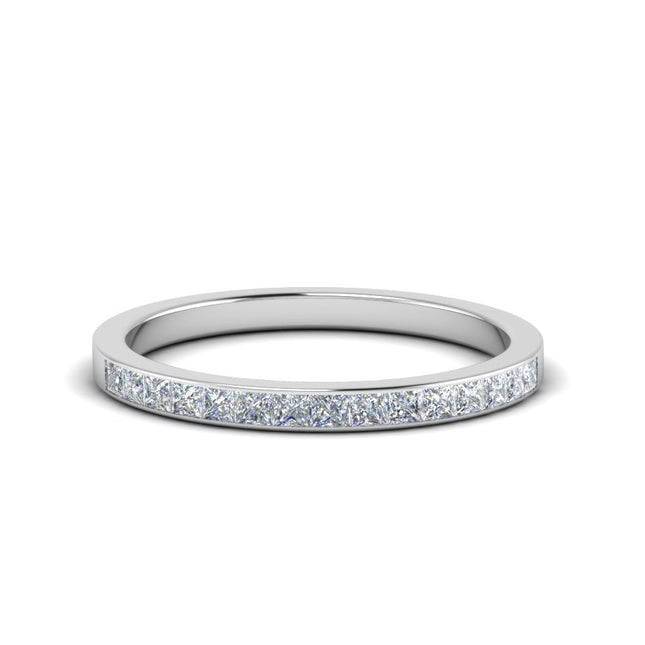 0.25 Ct. Princess Channel Wedding Band