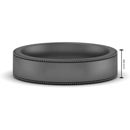 4 mm Stepped Edge Comfort Fit Flat Mens Band