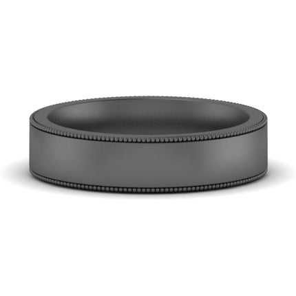 4 mm Stepped Edge Comfort Fit Flat Mens Band