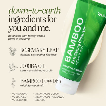 Bamboo Microdermabrasion Exfoliating Cleanser