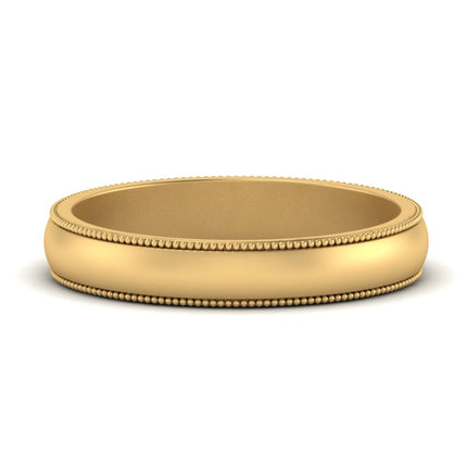 Milgrain Matte Finish Mens Band