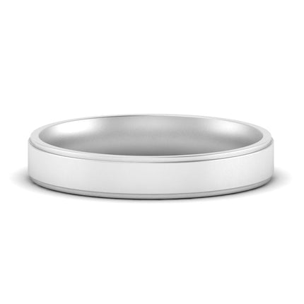 4 mm Steps Edge Comfort Fit Mens Band