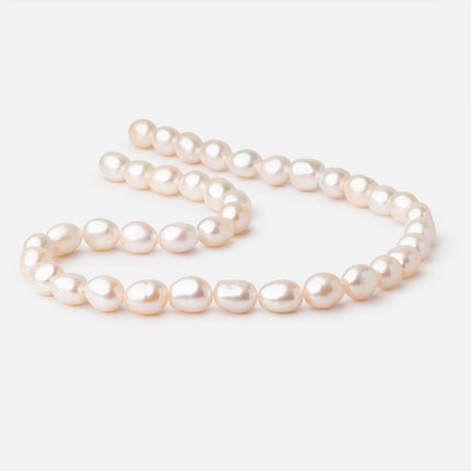 9-11mm Creamy Peach Baroque Freshwater Pearls 15.5 inch 38 Beads