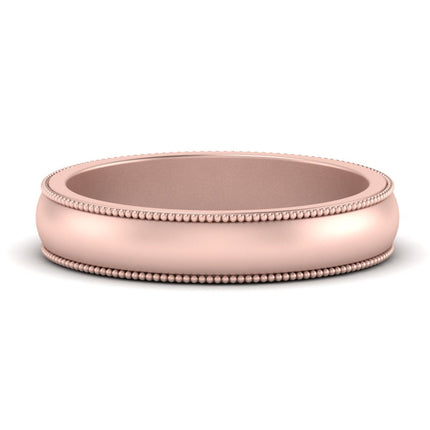 Milgrain Matte Finish Mens Band