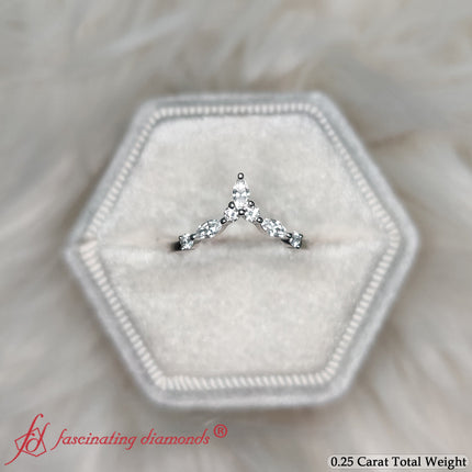 Crown Marquise And Round Band