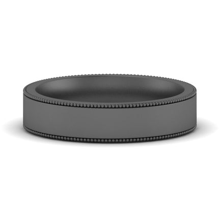 4 mm Stepped Edge Comfort Fit Flat Mens Band