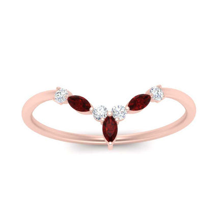 Crown Marquise And Round Band