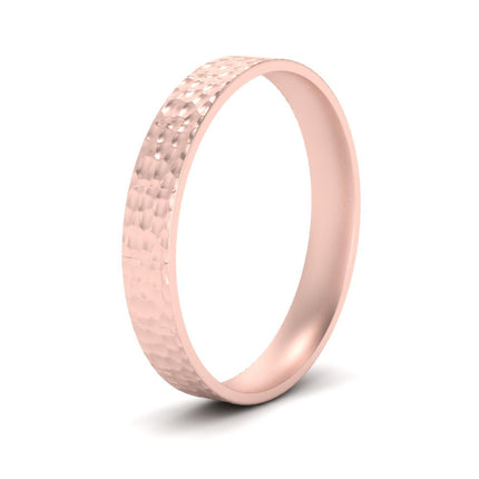 5 MM Hammered Finish Mens Wedding Band