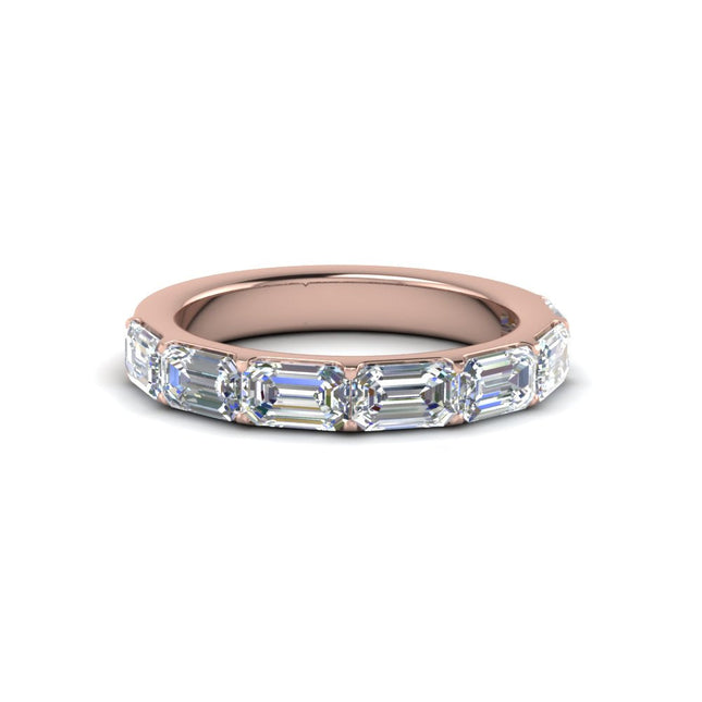 Horizontal Emerald Cut Classic Band