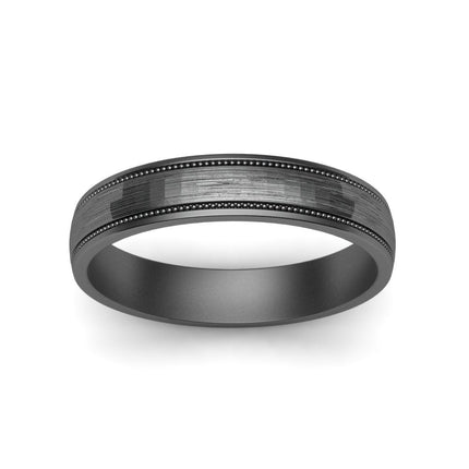 Milgrain 2 Tone Wedding Band