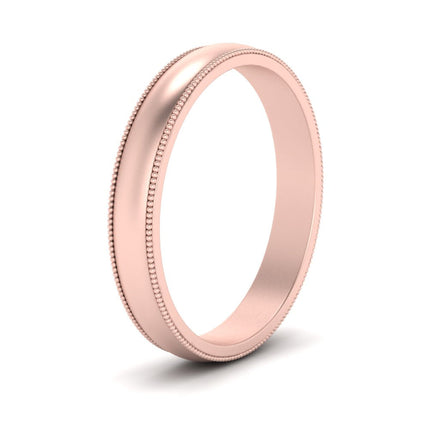 Milgrain Matte Finish Mens Band