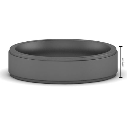 4 mm Steps Edge Comfort Fit Mens Band