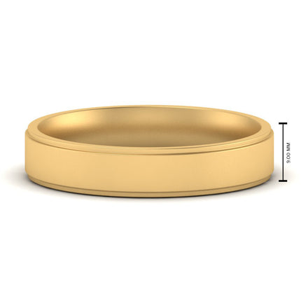 4 mm Steps Edge Comfort Fit Mens Band